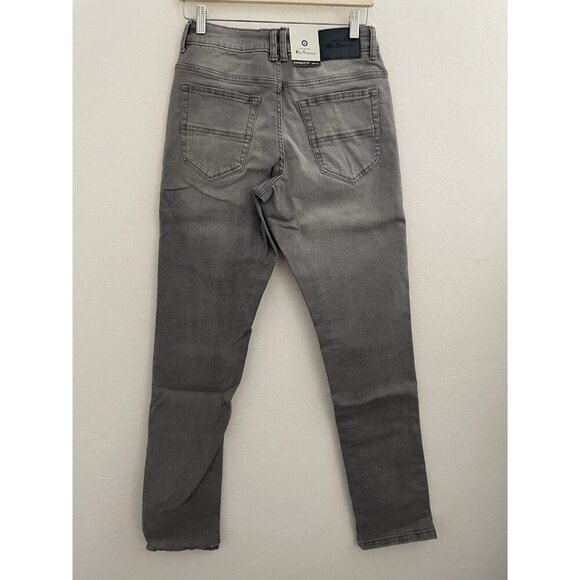 Ben Sherman Mens Straight Fit Stretch Jeans Lunar Gray 28W 34L - Picture 2 of 8